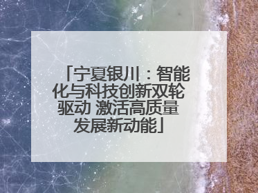 宁夏银川：智能化与科技创新双轮驱动 激活高质量发展新动能