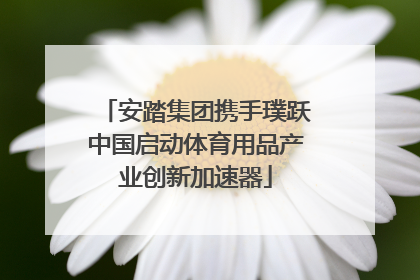 安踏集团携手璞跃中国启动体育用品产业创新加速器