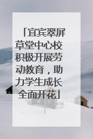 宜宾翠屏草堂中心校积极开展劳动教育，助力学生成长全面开花