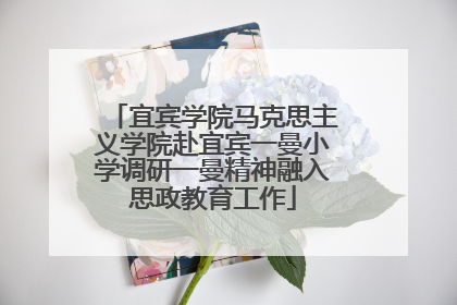 宜宾学院马克思主义学院赴宜宾一曼小学调研一曼精神融入思政教育工作