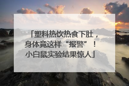 塑料热饮热食下肚，身体竟这样“报警”！小白鼠实验结果惊人
