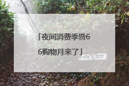 夜间消费季暨66购物月来了