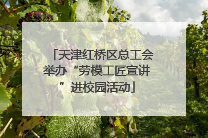 天津红桥区总工会举办“劳模工匠宣讲”进校园活动