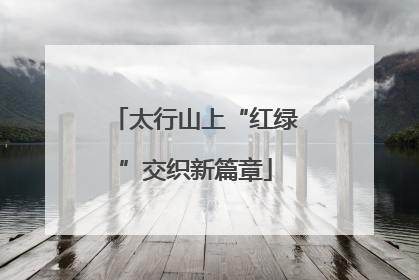 太行山上“红绿”交织新篇章