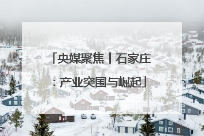 央媒聚焦丨石家庄：产业突围与崛起
