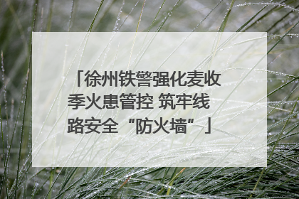 徐州铁警强化麦收季火患管控 筑牢线路安全“防火墙”