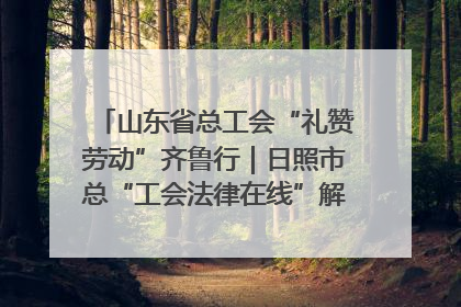 山东省总工会“礼赞劳动”齐鲁行｜日照市总“工会法律在线”解决职工愁“薪”事