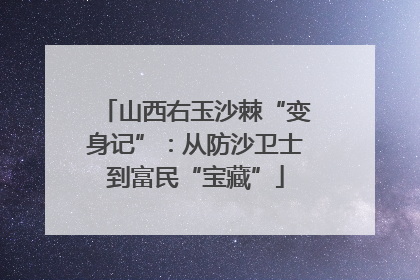 山西右玉沙棘“变身记”：从防沙卫士到富民“宝藏”