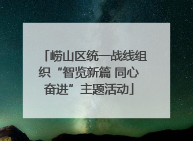 崂山区统一战线组织“智览新篇 同心奋进”主题活动