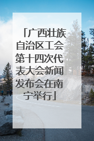 广西壮族自治区工会第十四次代表大会新闻发布会在南宁举行