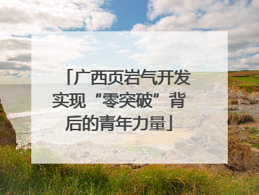 广西页岩气开发实现“零突破”背后的青年力量