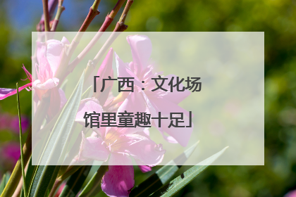 广西：文化场馆里童趣十足