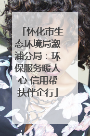 怀化市生态环境局溆浦分局：环保服务暖人心 信用帮扶伴企行