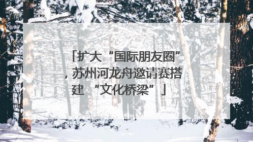 扩大“国际朋友圈”，苏州河龙舟邀请赛搭建 “文化桥梁”