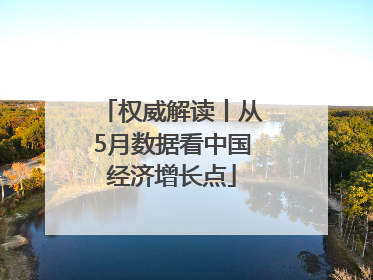 权威解读丨从5月数据看中国经济增长点