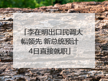 李在明出口民调大幅领先 新总统预计4日直接就职