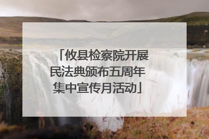 攸县检察院开展民法典颁布五周年集中宣传月活动
