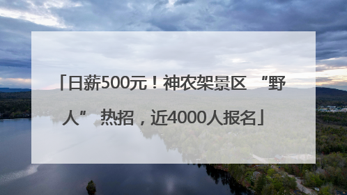 日薪500元！神农架景区 “野人” 热招，近4000人报名
