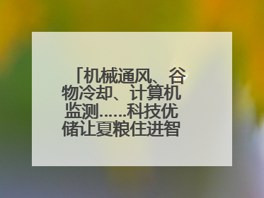 机械通风、谷物冷却、计算机监测……科技优储让夏粮住进智慧的“家”