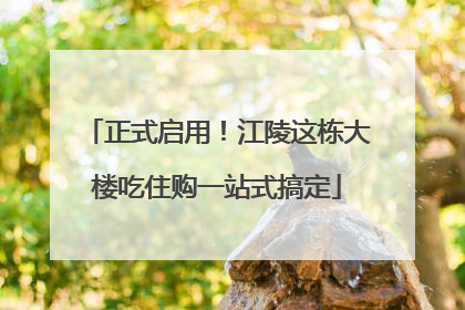 正式启用！江陵这栋大楼吃住购一站式搞定