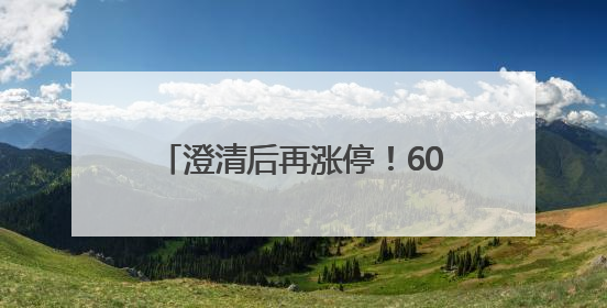 澄清后再涨停！605099六连板！