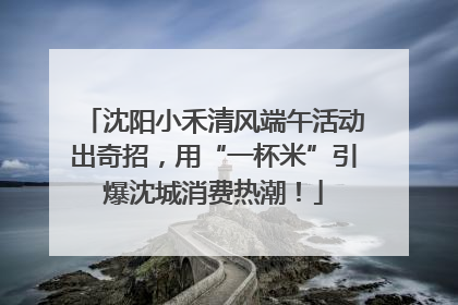 沈阳小禾清风端午活动出奇招，用“一杯米”引爆沈城消费热潮！