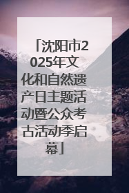沈阳市2025年文化和自然遗产日主题活动暨公众考古活动季启幕