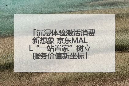 沉浸体验激活消费新想象 京东MALL“一站置家”树立服务价值新坐标