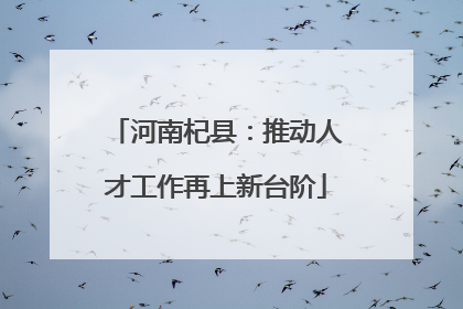 河南杞县：推动人才工作再上新台阶