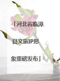 河北省临漳县文旅IP形象重磅发布