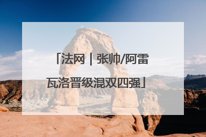 法网｜张帅/阿雷瓦洛晋级混双四强