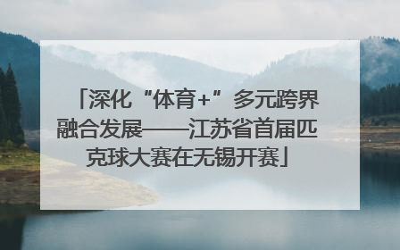 深化“体育+”多元跨界融合发展——江苏省首届匹克球大赛在无锡开赛