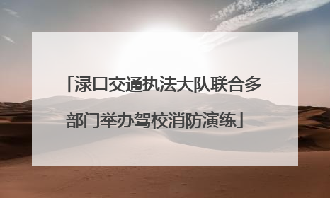 渌口交通执法大队联合多部门举办驾校消防演练