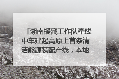 湖南援藏工作队牵线中车建起高原上首条清洁能源装配产线，本地大学生成车间检验员