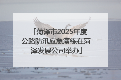 菏泽市2025年度公路防汛应急演练在菏泽发展公司举办