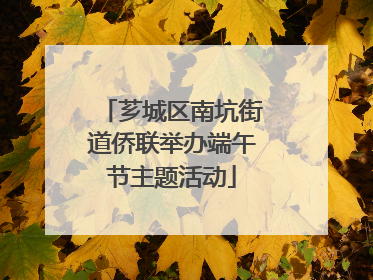 芗城区南坑街道侨联举办端午节主题活动