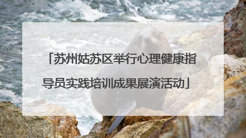 苏州姑苏区举行心理健康指导员实践培训成果展演活动