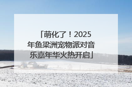 萌化了！2025年鱼梁洲宠物派对音乐嘉年华火热开启