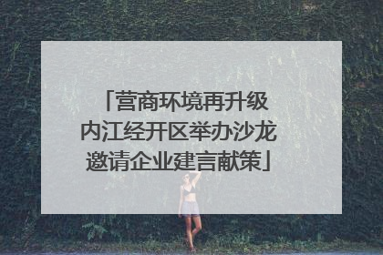 营商环境再升级 内江经开区举办沙龙邀请企业建言献策