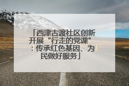 西津古渡社区创新开展“行走的党课”：传承红色基因、为民做好服务