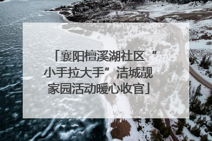 襄阳檀溪湖社区“小手拉大手”洁城靓家园活动暖心收官
