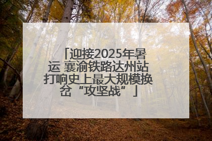 迎接2025年暑运 襄渝铁路达州站打响史上最大规模换岔“攻坚战”
