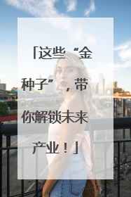这些“金种子”，带你解锁未来产业！