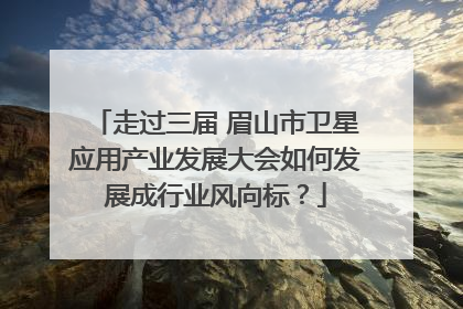 走过三届 眉山市卫星应用产业发展大会如何发展成行业风向标？