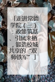 走进常德学院（三）：政策筑基、引凤来栖，锻造校城共享的“双师铁军”