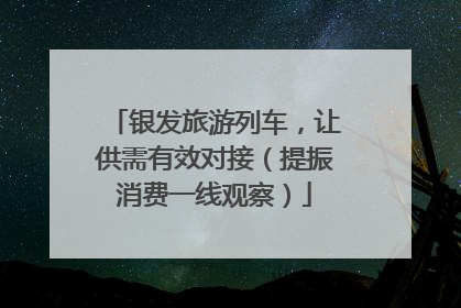 银发旅游列车，让供需有效对接（提振消费一线观察）
