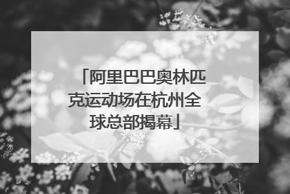 阿里巴巴奥林匹克运动场在杭州全球总部揭幕