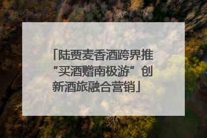 陆贾麦香酒跨界推“买酒赠南极游”创新酒旅融合营销