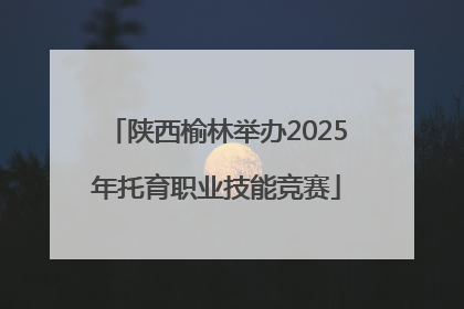 陕西榆林举办2025年托育职业技能竞赛