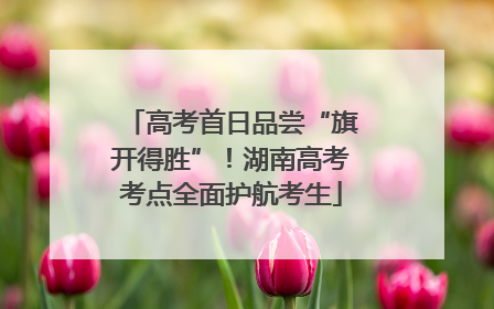 高考首日品尝“旗开得胜”！湖南高考考点全面护航考生